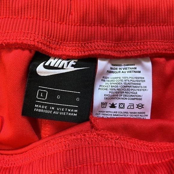 Nike Sportswear Men’s Taped Poly Track Pants Soft Knit Everday Comfort Sz L - Picture 7 of 8